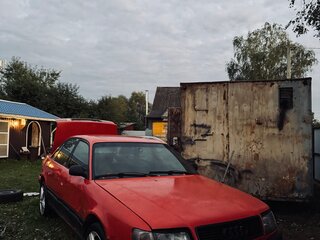 1991 Audi 100 IV (C4), красный, 140000 рублей, вид 1
