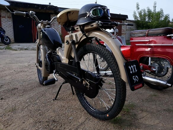 1965 Zundapp KS 100, бежевый, 130000 рублей - вид 5