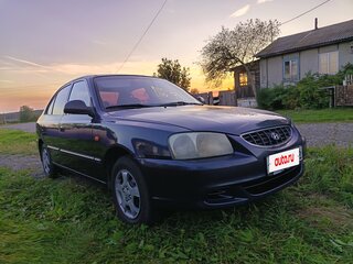 2008 Hyundai Accent ТагАЗ II, синий, 300000 рублей, вид 3