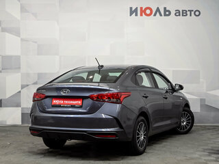2021 Hyundai Solaris II Рестайлинг, синий, 1460000 рублей, вид 4