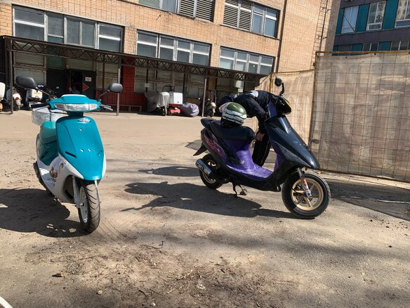 1998 Honda Dio, чёрный, 80000 рублей - вид 4