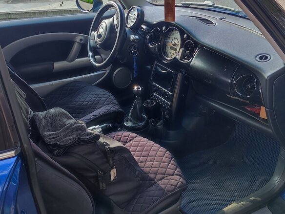2001 Mini Hatch One I (R50), синий, 499999 рублей - вид 12