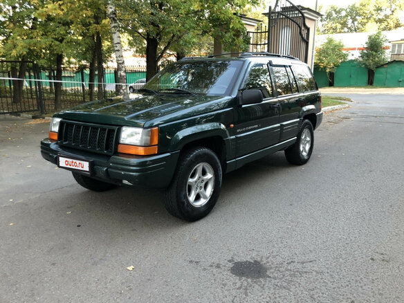 1997 Jeep Grand Cherokee I (ZJ) Рестайлинг, зелёный