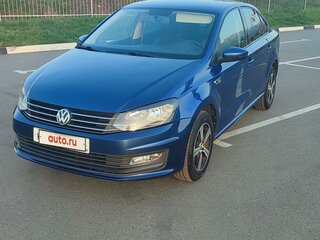2018 Volkswagen Polo V Рестайлинг, синий, 1500000 рублей, вид 2