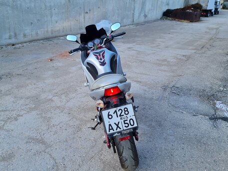 2006 Kawasaki ER-6F (Ninja 650R), серебристый, 360000 рублей, вид 3