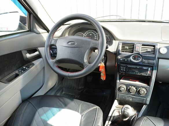 2008 Lada (ВАЗ) Priora I, чёрный, 219888 рублей - вид 7