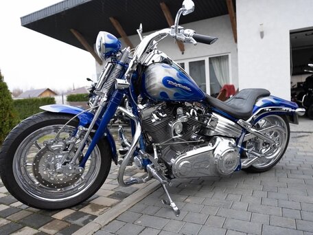 2009 Harley-Davidson CVO Softail Springer, голубой, 2500000 рублей, вид 2