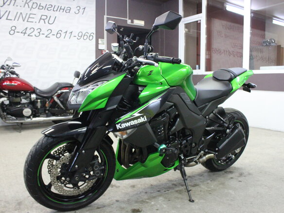 2013 Kawasaki Z 1000, зелёный - вид 8