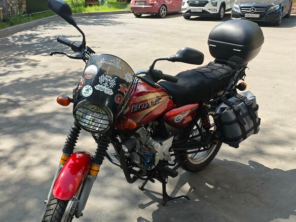2019 Bajaj Boxer BM 150, красный, 125000 рублей