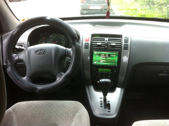 2004 Hyundai Tucson I, чёрный - вид 4