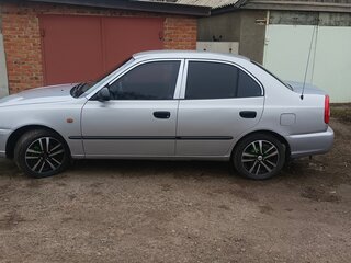 2008 Hyundai Accent ТагАЗ II, серебристый, 450000 рублей, вид 4