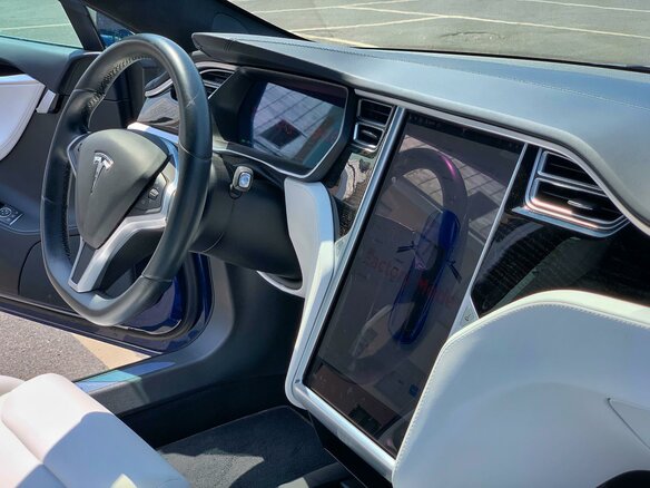 2017 Tesla Model S P100D I Рестайлинг, синий - вид 7