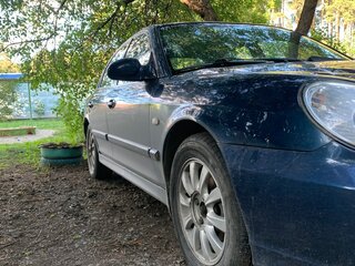 2008 Hyundai Sonata ТагАЗ IV (EF) Рестайлинг, синий, 750000 рублей, вид 4