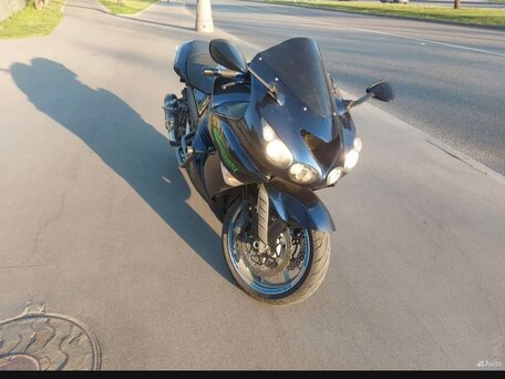 2008 Kawasaki ZZR 1400, синий, 690000 рублей, вид 5