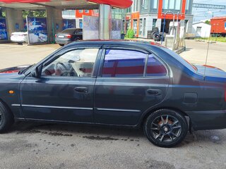 2005 Hyundai Accent ТагАЗ II, чёрный, 270000 рублей, вид 4