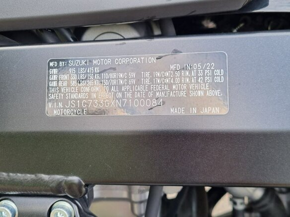 2022 Suzuki V-Strom DL 650, чёрный, 1000000 рублей - вид 8