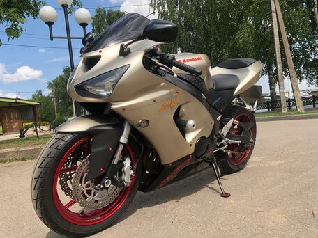 2006 Kawasaki ZX-6 Ninja, золотистый, 450000 рублей, вид 5