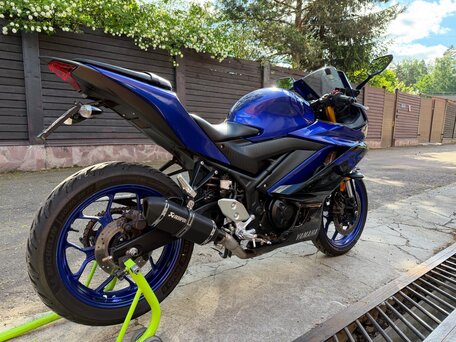 2019 Yamaha YZF-R3, синий, 480000 рублей, вид 4