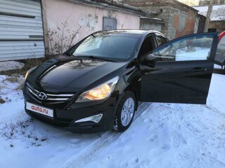 2015 Hyundai Solaris I Рестайлинг, чёрный, 640000 рублей, вид 2