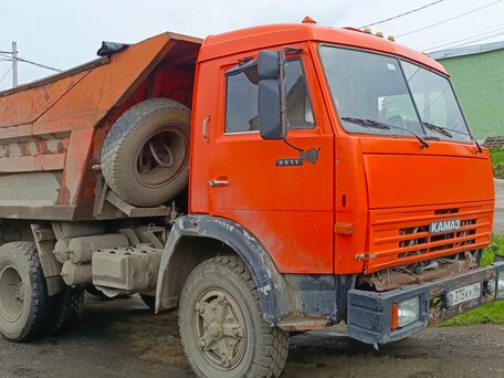 1991 КамАЗ 5511, оранжевый, 750000 рублей, вид 1