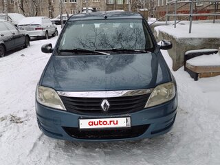 2010 Renault Logan I Рестайлинг, синий, 390000 рублей, вид 1