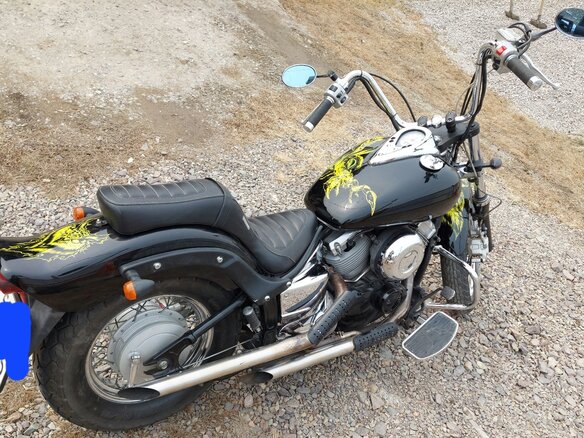 2004 Yamaha XVS400 Drag Star, чёрный, 350000 рублей - вид 2