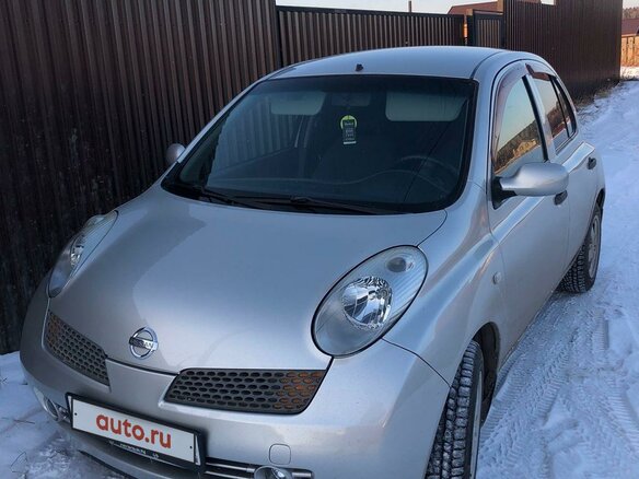 2003 Nissan Micra III (K12), серебристый, 250000 рублей - вид 1