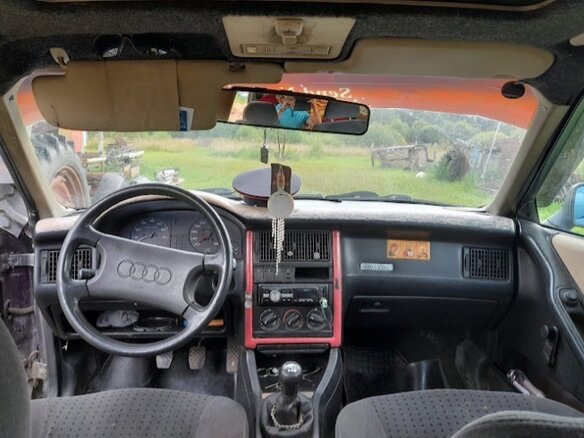 1990 Audi 80 IV (B3), красный, 250000 рублей - вид 5