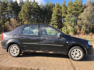 2011 Renault Logan I Рестайлинг, чёрный, 100000 рублей, вид 2