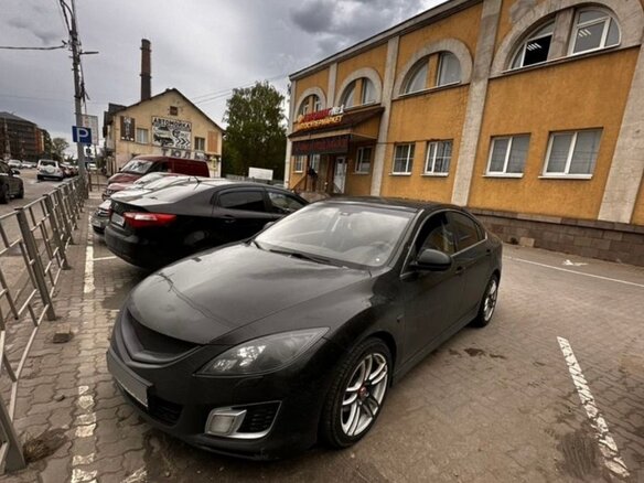 2007 Mazda 6 II (GH), чёрный, 650000 рублей