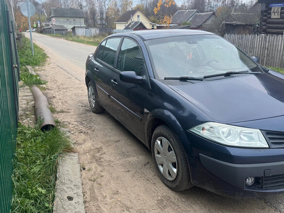 2007 Renault Megane II Рестайлинг, синий, 350000 рублей - вид 1