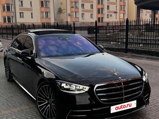 2021 Mercedes-Benz S-Класс 450 Long 4MATIC VII (W223), чёрный, 9500000 рублей, вид 2