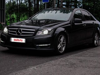 2012 Mercedes-Benz C-Класс 180 III (W204) Рестайлинг, чёрный, 1300000 рублей, вид 2