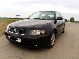 2001 Audi A3 I (8L) Рестайлинг, чёрный, 375706 рублей, вид 1