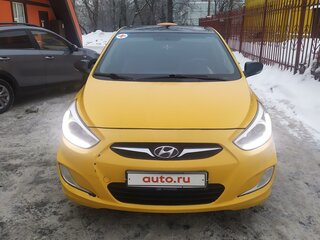 2014 Hyundai Solaris I, жёлтый, 850000 рублей, вид 2