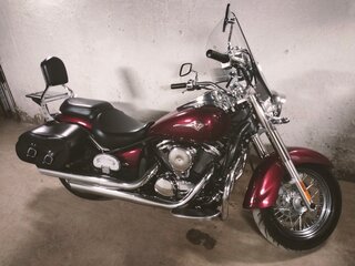 2011 Kawasaki VN900 Vulcan, красный, 450000 рублей, вид 2