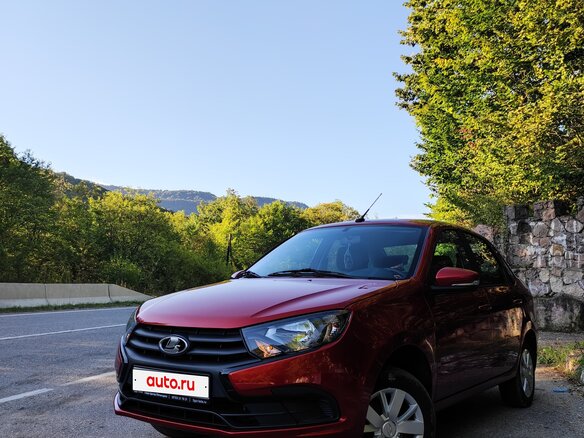 2022 Lada (ВАЗ) Granta I Рестайлинг, красный, 820000 рублей - вид 2
