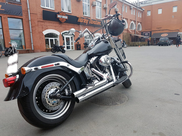 2008 Harley-Davidson Fat Boy, чёрный - вид 1