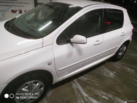 2002 Peugeot 307 I, белый, 250000 рублей - вид 3