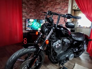 2008 Harley-Davidson Sportster 1200, чёрный, 730000 рублей, вид 1