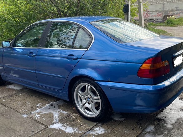 2003 BMW 3 серии 318i IV (E46) Рестайлинг, синий, 500000 рублей - вид 7