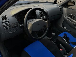 2002 Hyundai Accent ТагАЗ II, синий, 350000 рублей, вид 5