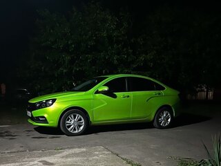 2016 Lada (ВАЗ) Vesta I, зелёный, 850000 рублей, вид 3