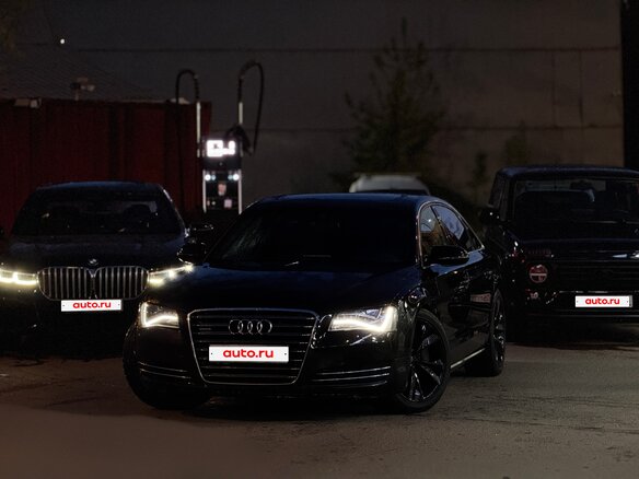 2010 Audi A8 Long III (D4), чёрный, 1250000 рублей