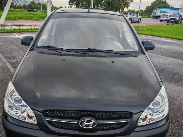 2008 Hyundai Getz I Рестайлинг, чёрный, 565000 рублей - вид 2