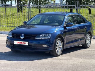 2015 Volkswagen Jetta VI Рестайлинг, синий, 1090000 рублей, вид 2