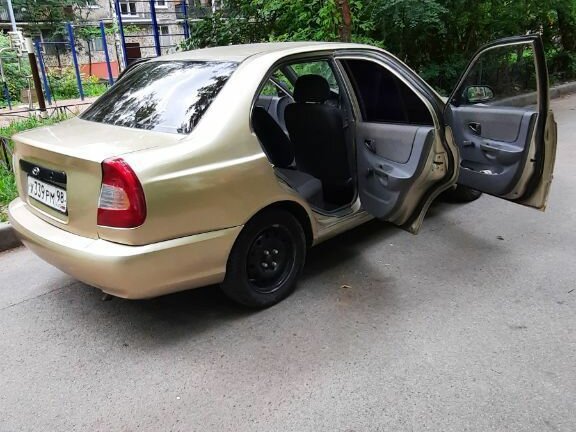 2004 Hyundai Accent ТагАЗ II, бежевый - вид 6