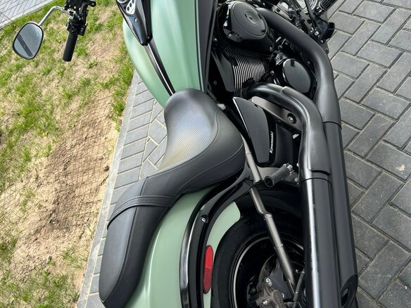 2022 Kawasaki VN900 Vulcan, зелёный, 750000 рублей - вид 6