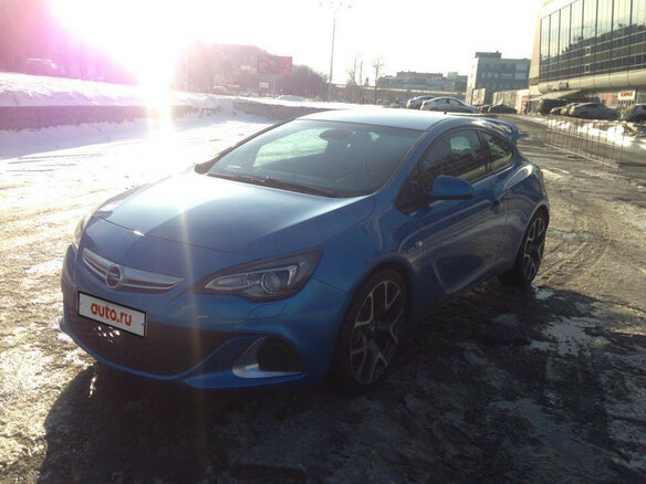 2012 Opel Astra OPC J, голубой - вид 1