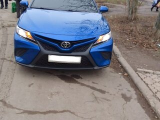 2017 Toyota Camry US Market VIII (XV70), синий, 2971668 рублей, вид 2